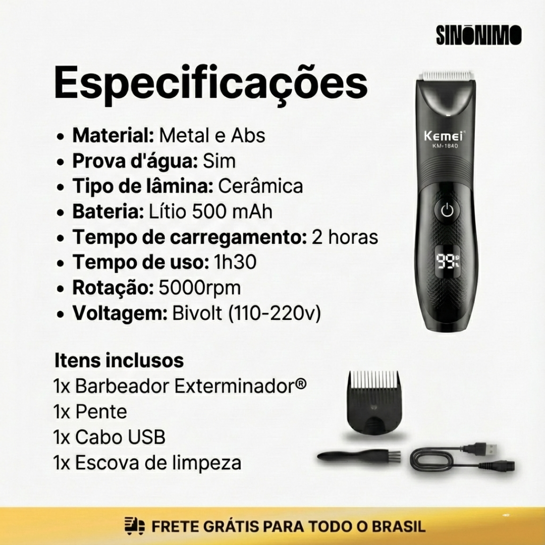 Exterminador® Aparador Íntimo Profissional