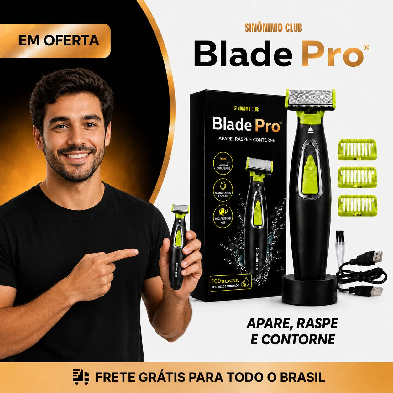 BladePro®  - Barbeador Hipoalergênico Profissional