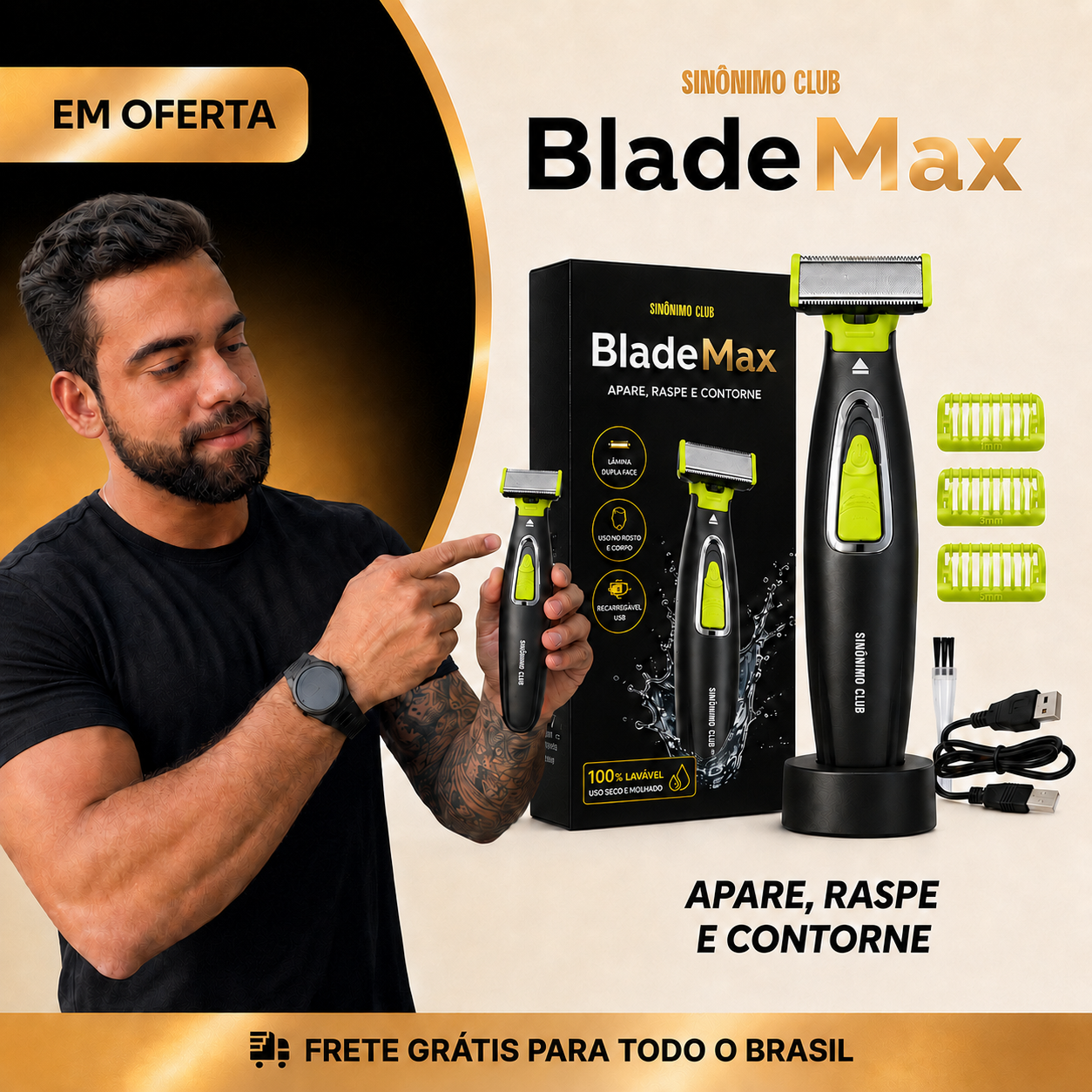 BladeMax: Depilador Hipoalergenico®