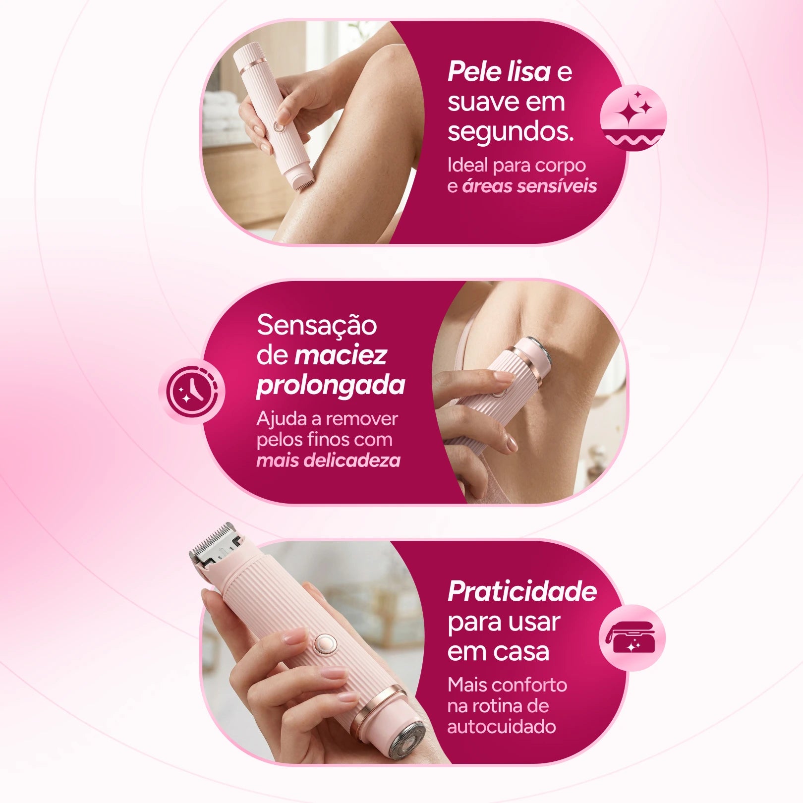 KIT QUEEN: Depilador 2 em 1 Anti-Foliculite® + Body Splash Sinonimo®